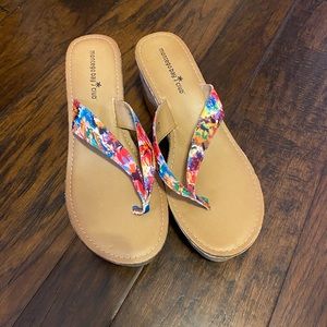 Multicolor Sandal Heels